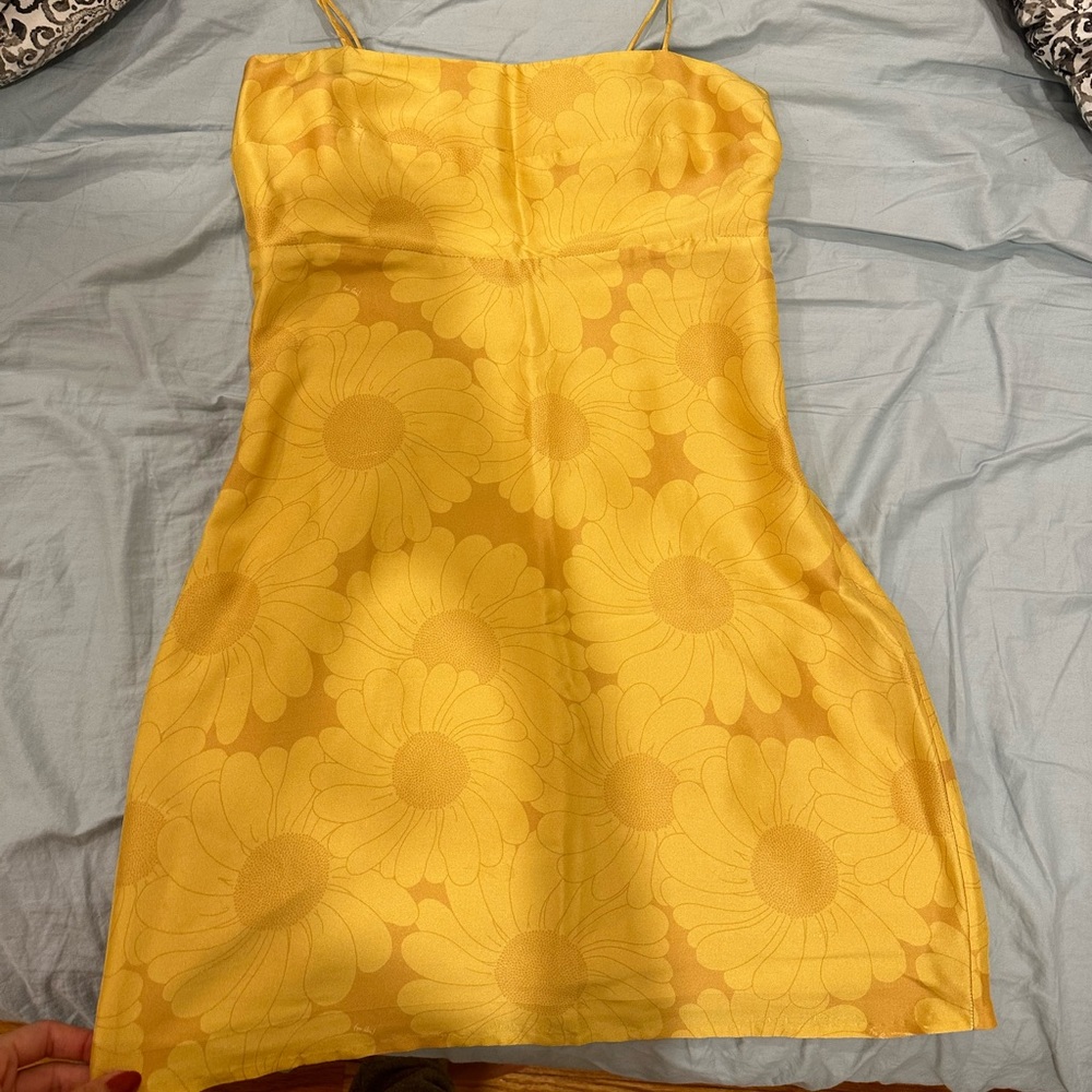 THE CHRISTY YELLOW SUNFLOWER DRESS